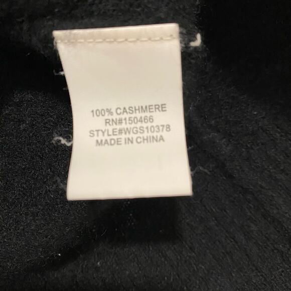 41 Hawthorne Womens 100% Cashmere Crewneck Sweater in Black Size M - Picture 4 of 8